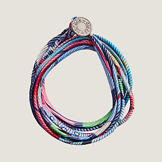 超レアHERMES ユニセックス シルク ブレスレット Silk bracelet | Hermès USA